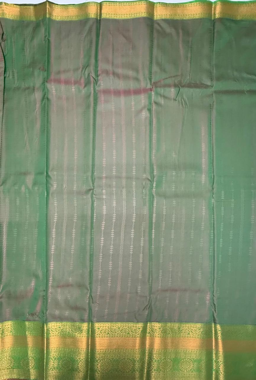 VSAS1173 - purple color body , peacock green color pallu , blouse.