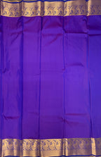 VSAS1179 - mustard yellow color body , violet color pallu , blouse.