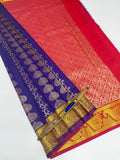 VSAS1198 - violet color body , dark pink color pallu , blouse.