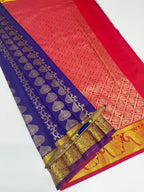 VSAS1198 - violet color body , dark pink color pallu , blouse.