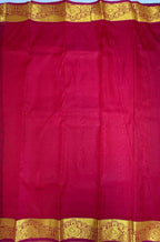VSAS1198 - violet color body , dark pink color pallu , blouse.
