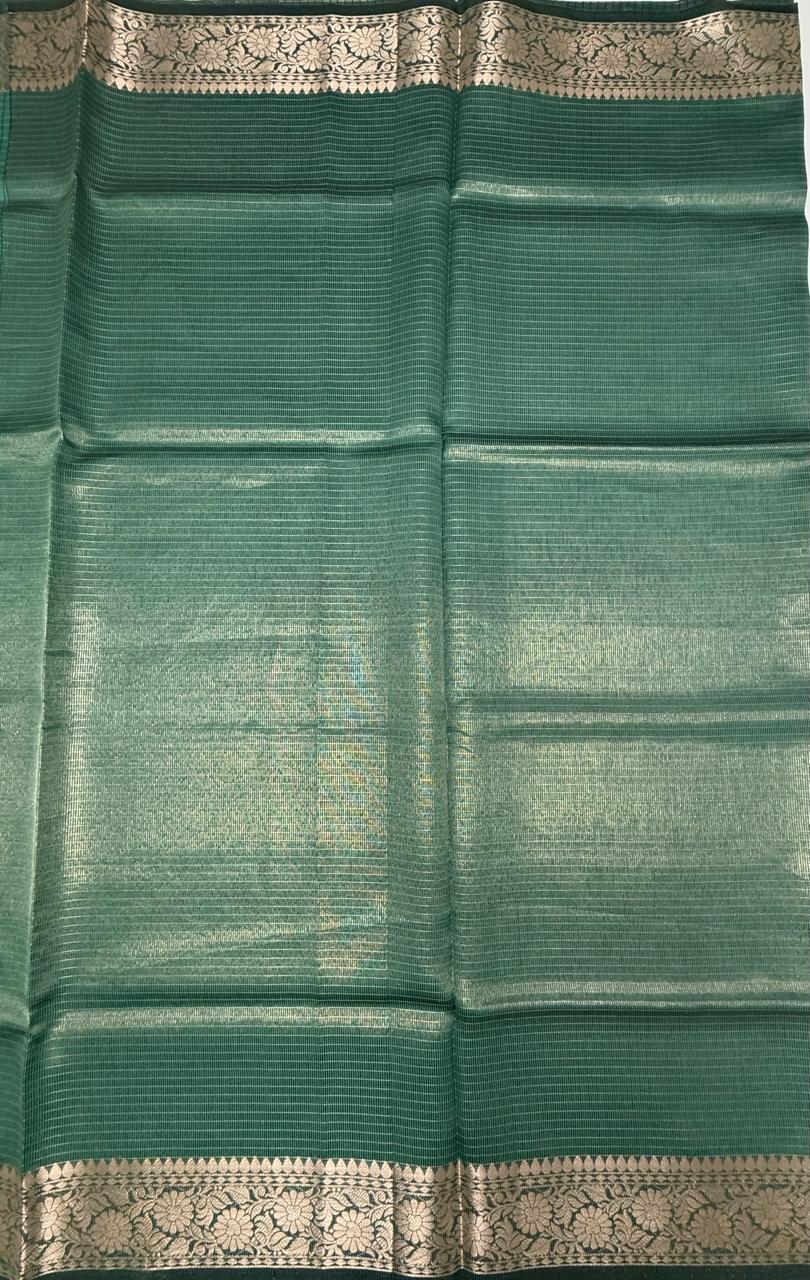 VSAS1203 - turquoise blue color body , pallu , blouse.