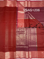 VSAS1206 - maroon color body, pallu , blouse.