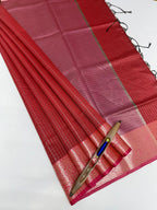 VSAS1206 - maroon color body, pallu , blouse.