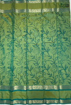 VSAS1212 - blue with green color body, pallu , blouse.