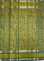 VSAS1215 - dual blue color body , dual green color pallu , blouse.