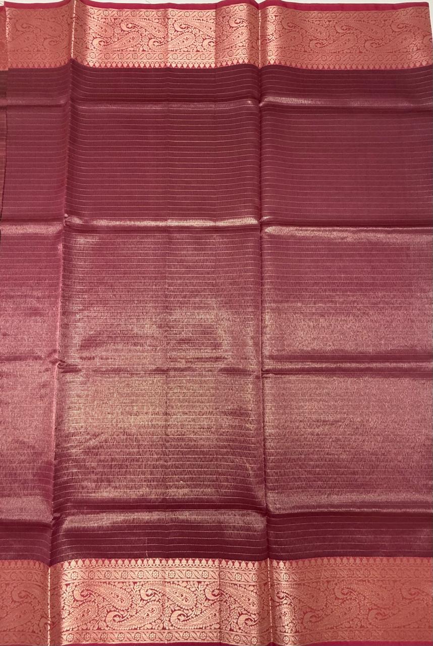 VSAS1208 - dusky pink color body , pink color pallu , blouse.