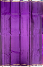 VSTP149 - peacock blue color body,pallu &amp; violet color blouse - Pure silk saree