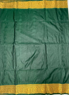 VSAS1237 - maroon color body , bottle green color pallu , blouse.