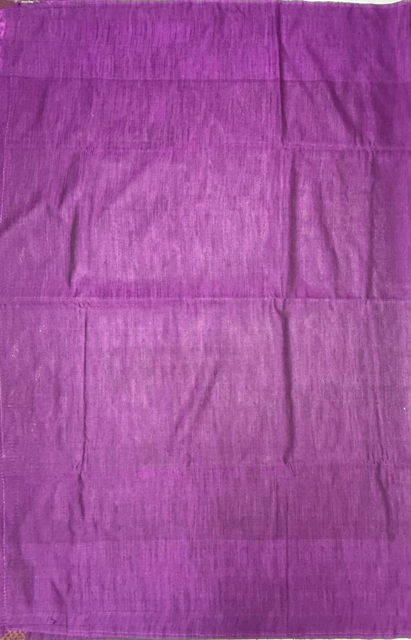 VSAS1239 - pastel green color body , violet color pallu , blouse.