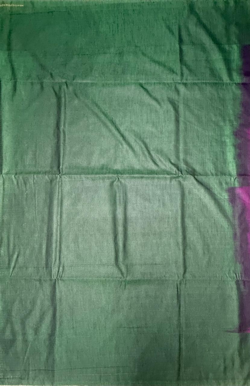VSAS1244 - violet color body , bottle green color pallu , blouse.
