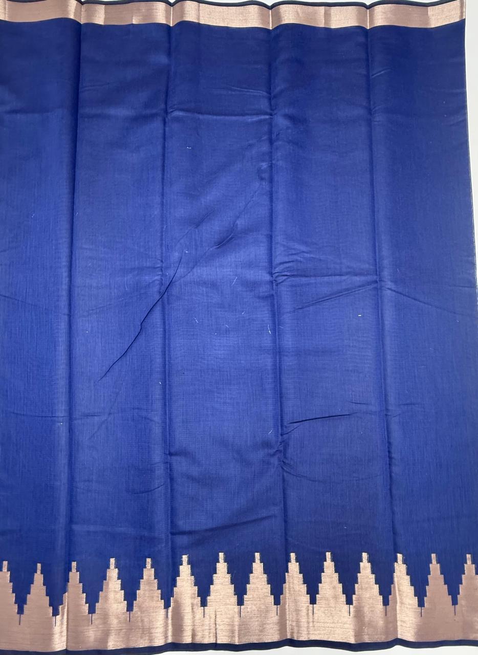VSAS1257 - navy blue color body ,pallu , blouse.