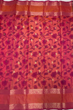 VSAS1286 - dual green color body , pinkish orange color pallu , blouse.