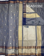 VSAS1332 - dual blue color body ,pallu , blouse.