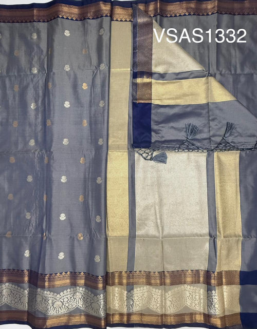VSAS1332 - dual blue color body ,pallu , blouse.