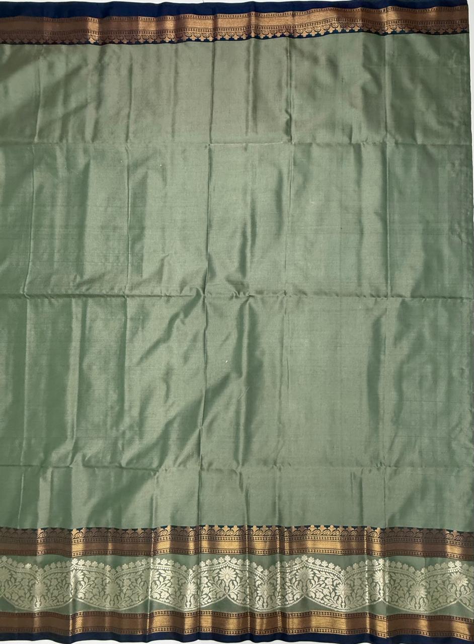 VSAS1333 - pastel green color body ,pallu , blouse.