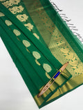 VSKC558 - green color body,pallu , blouse.