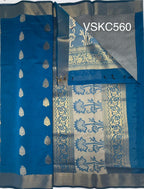 VSKC560 - blue color body,pallu , blouse.