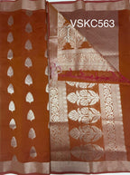 VSKC563 - pink with mustard color body,pallu , blouse.