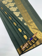 VSKC565 - green color body,pallu , blouse.