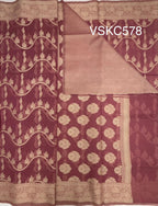 VSKC578 - onion pink color body , pallu , blouse.