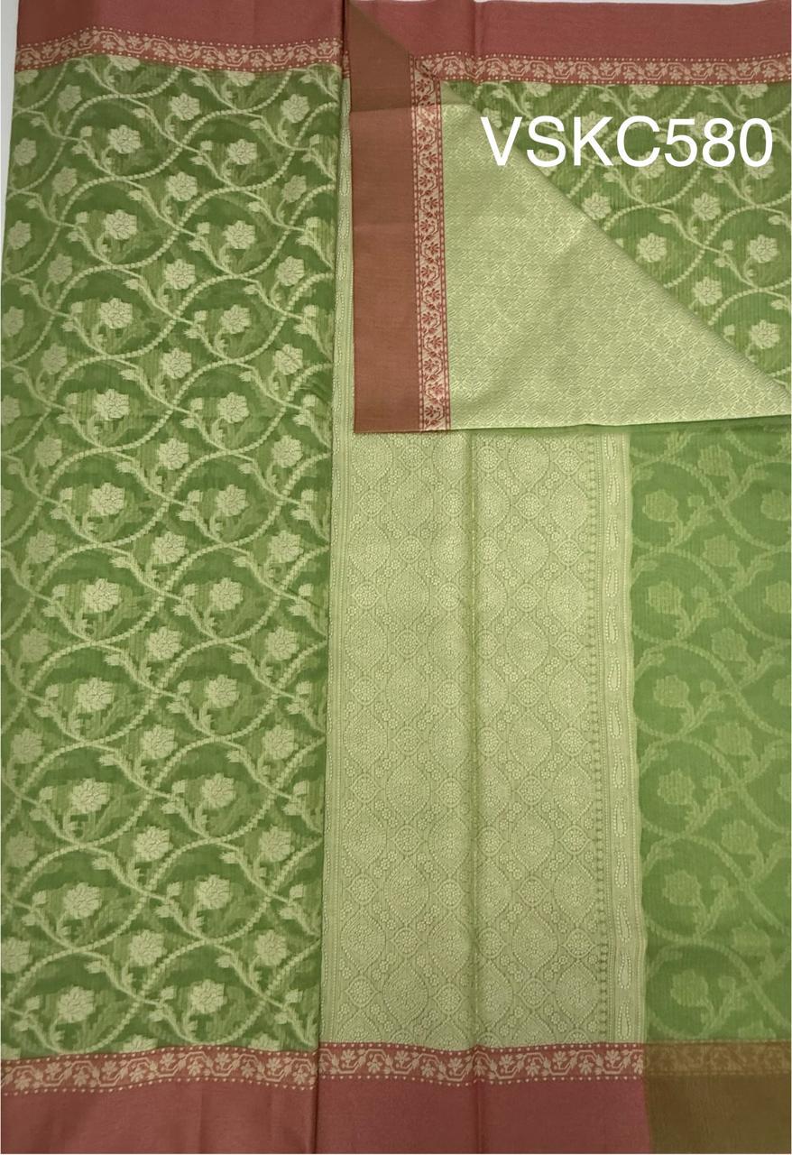 VSKC580 - light green color body,pallu , blouse.