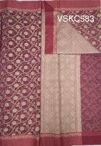 VSKC583 - onion pink color body,pallu , blouse.
