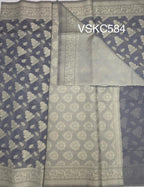 VSKC584 - grey color body,pallu , blouse.