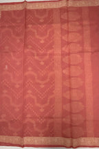 VSKC593 - peach color body,pallu , blouse.
