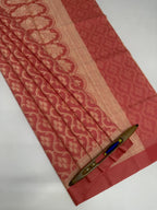 VSKC595 - peach color body,pallu , blouse.