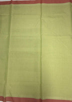 VSKC596 - pista green color body,pallu , blouse.