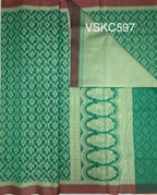 VSKC597 - sea green color body,pallu , blouse.