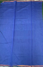 VSC980 - bottle green color body , ink blue color pallu,blouse.