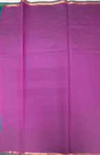 VSC992 - sea blue color body , lavender color pallu,blouse.