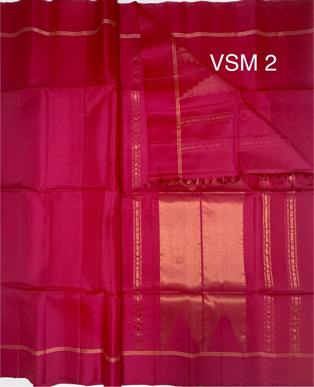 VSM2 - magenta color body,pallu , blouse&nbsp;