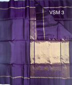 VSM3 - violet color body, pallu , blouse