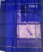 VSM5 - royal blue color body, pallu , blouse&nbsp;
