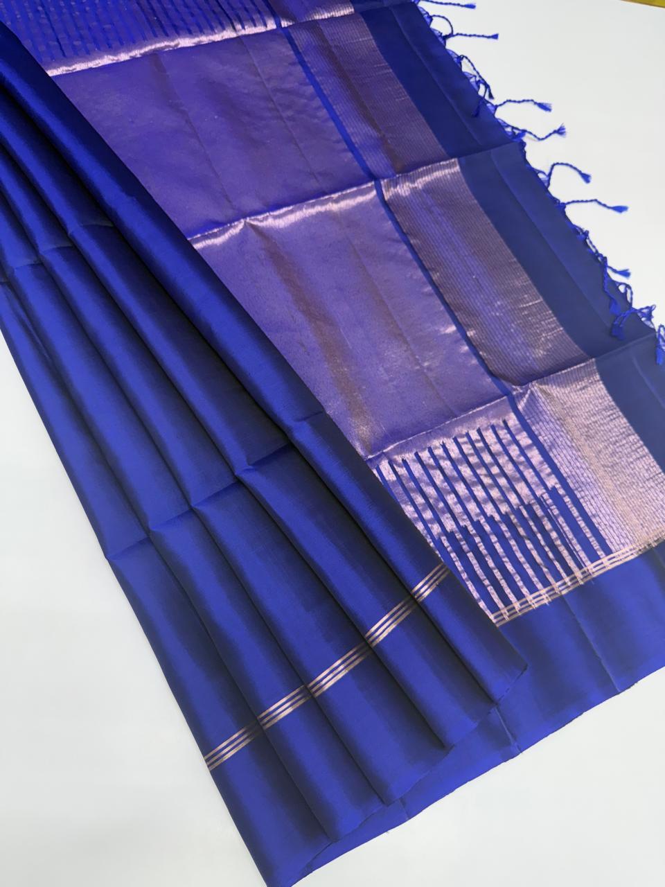 VSM5 - royal blue color body, pallu , blouse&nbsp;