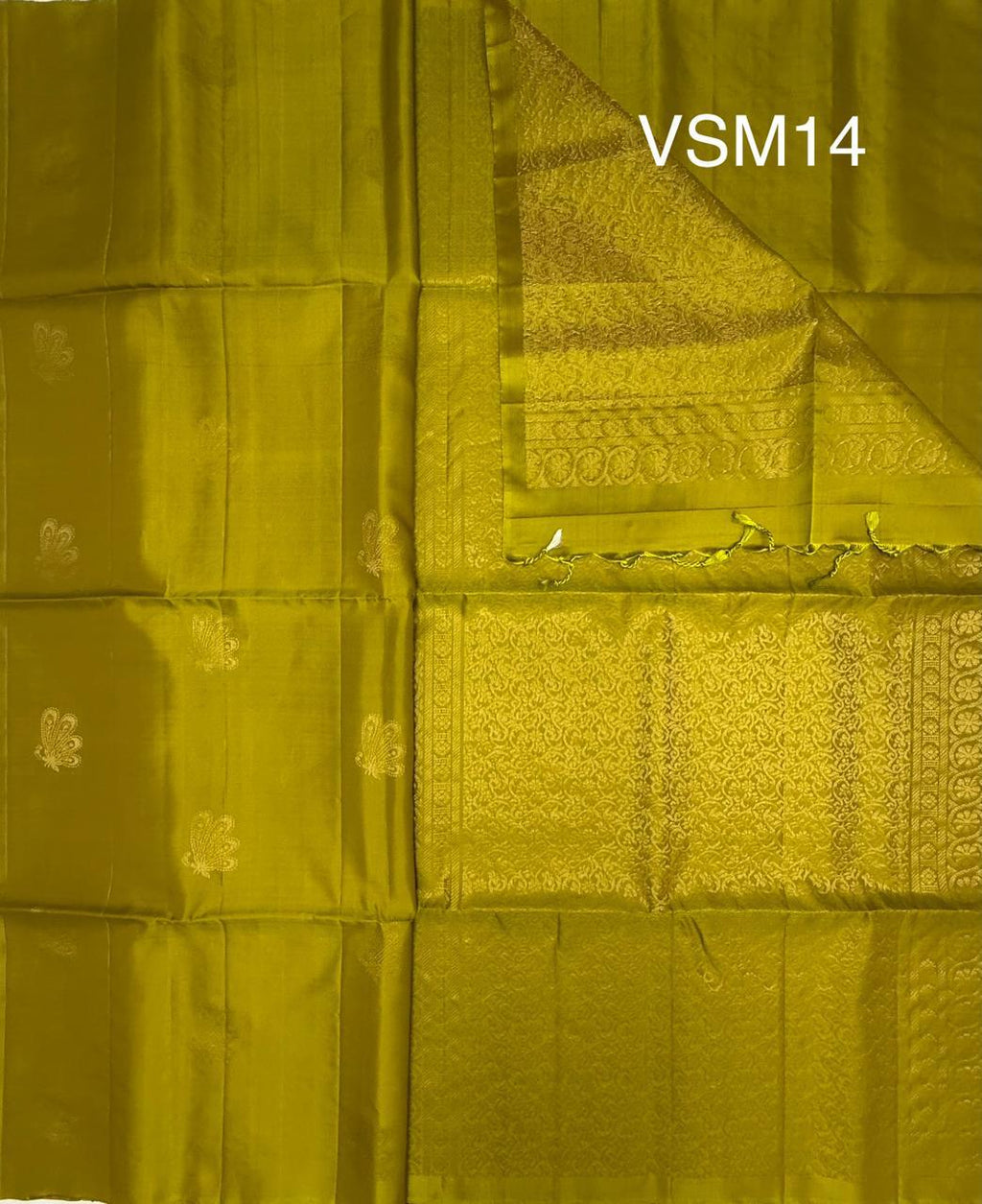 VSM14 - green color body,pallu , blouse&nbsp;