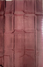 VSM23 - grey color body , brown color pallu , blouse&nbsp;