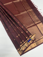 VSM60 - maroon color body, pallu , blouse&nbsp;
