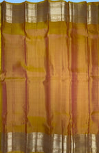 VSM62 - pink color body , mustard color pallu , blouse&nbsp;
