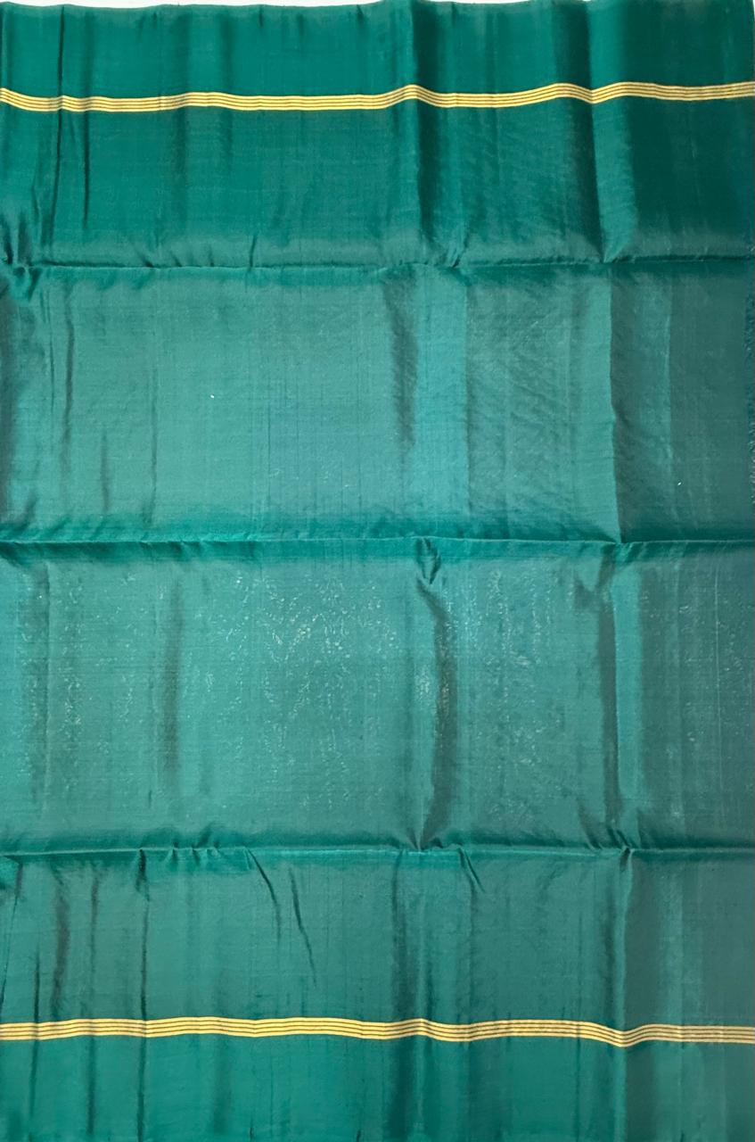 VSM69 - blue color body , peacock green color pallu , blouse&nbsp;