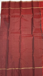 VSM108 - peacock green color body , brown color pallu , blouse&nbsp;