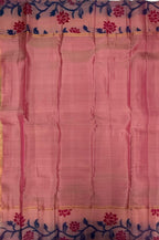 VSM131 - pastel green color body , onion pink color pallu , blouse&nbsp;