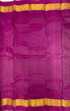 VSM139 - grey color body , rani pink color pallu , blouse&nbsp;