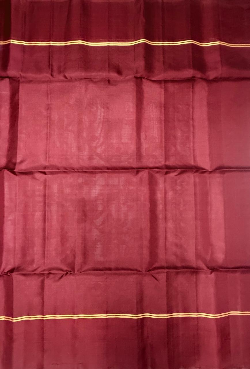 VSM147 - dual blue color body , maroon color pallu , blouse&nbsp;