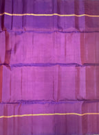 VSM153 - honey brown color body , violet color pallu , blouse&nbsp;