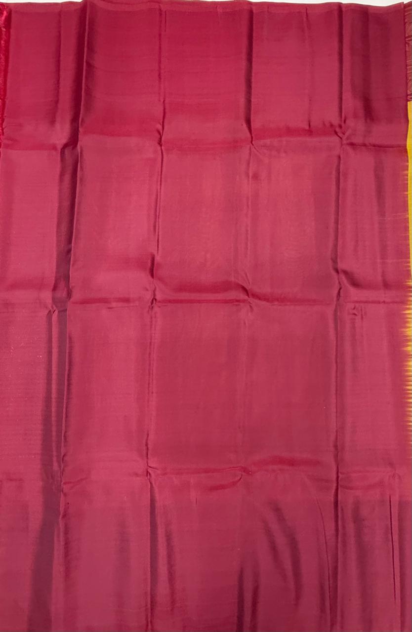 VSM162 - mehandi green color body , purple color pallu , blouse&nbsp;