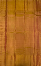 VSM164 - dual green color body , mustard color pallu , blouse